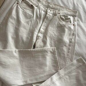 Levi's Men's White and Cream Jeans